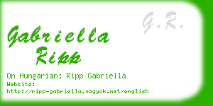 gabriella ripp business card